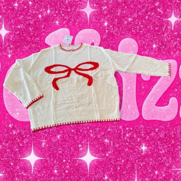 Women's White and Cream Jumper