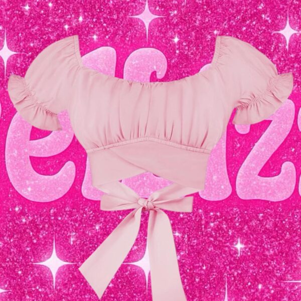 Women's Pink Crop-top